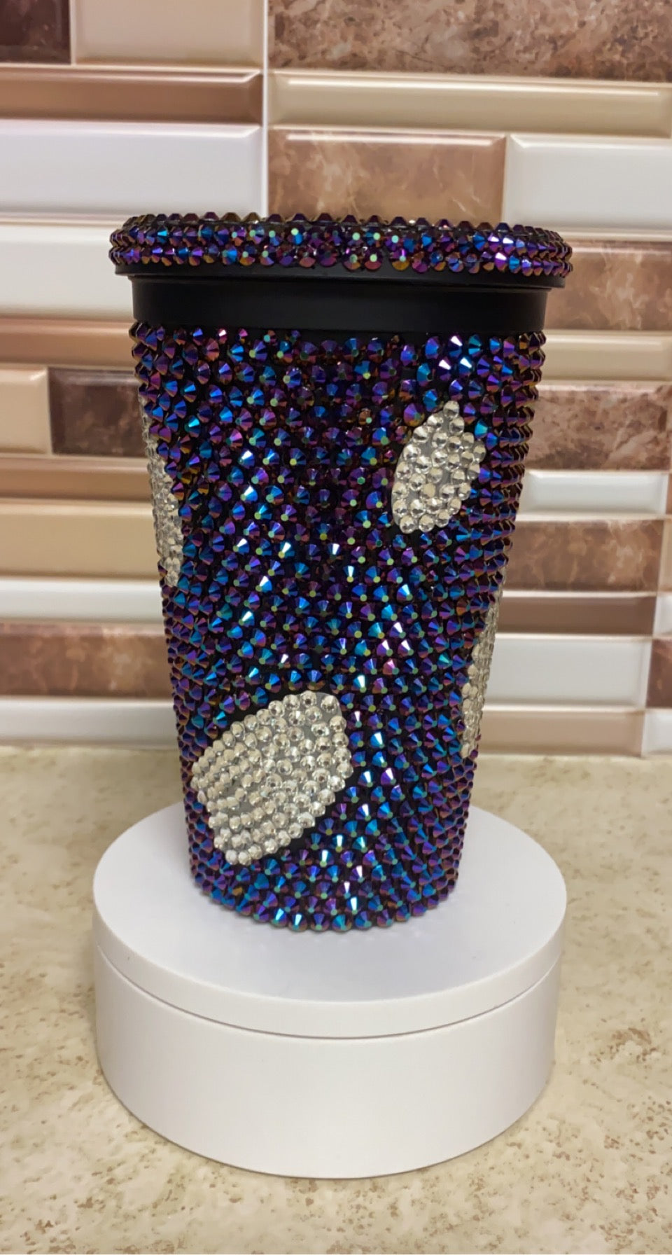 Bling Iridescent Black 16oz Tumbler