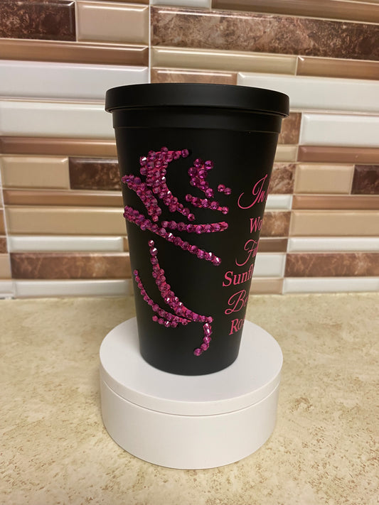 16oz  Matte Tumbler Pink