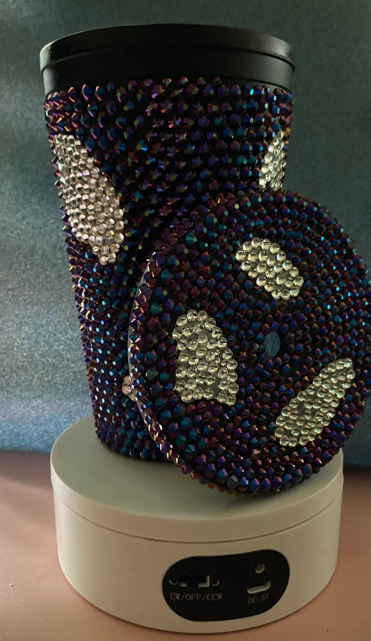 Bling Iridescent Black 16oz   Tumbler