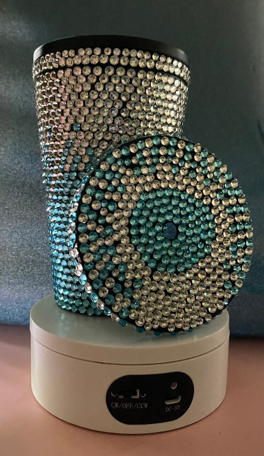 Turquoise Bling 16oz   Tumbler